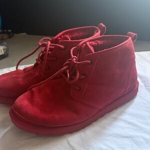 Uggs Men Suede Lace-Up Ankle Boots
